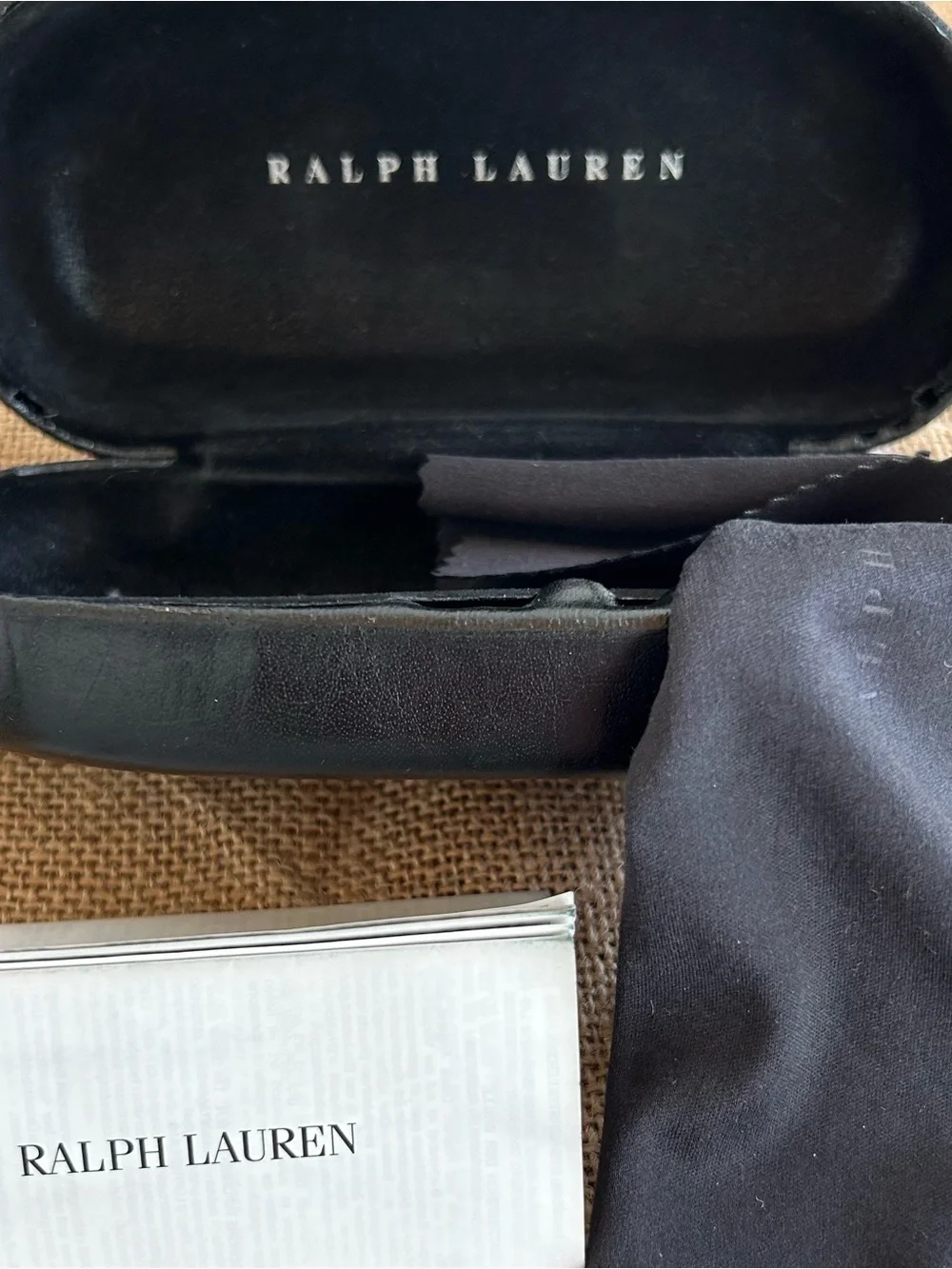 Ralph Lauren Black Oversized Square Sunglasses - Picture 6 of 8